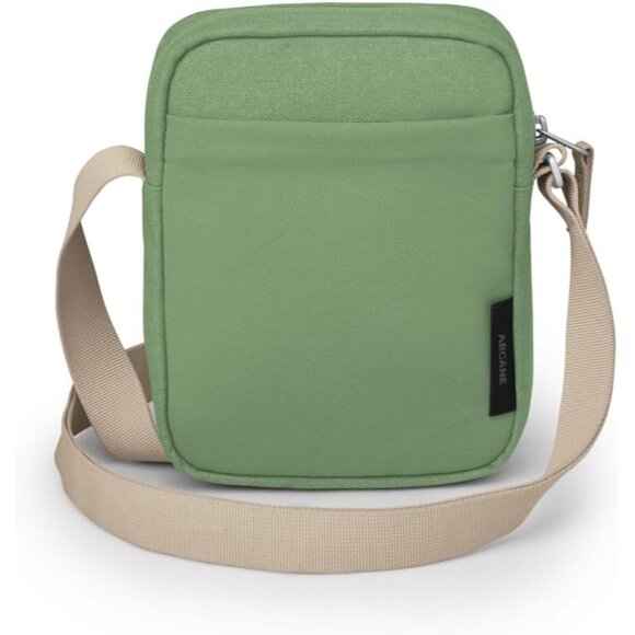 Small Crossbody Bag Recycled Fabric Unisex Multiple Pockets Daily Use - Picture 9 of 13